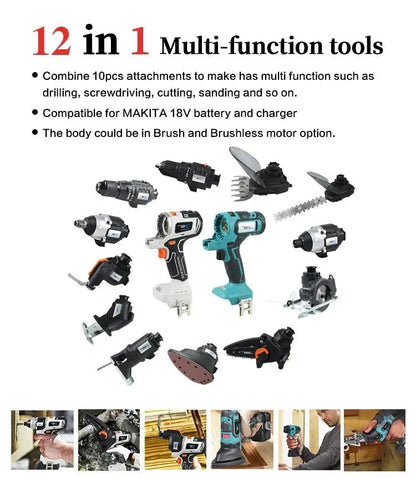 🔧 DRILL DEMON 12-IN-1